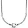 Collana Pandora Icons maglia snake chiusura sfera donna