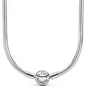 Collana Pandora Icons maglia snake chiusura sfera donna
