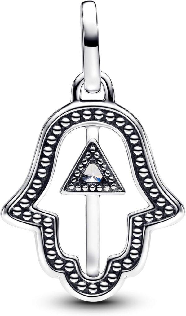 Ciondolo Pandora ME Hand of Fatima argento zirconi-1