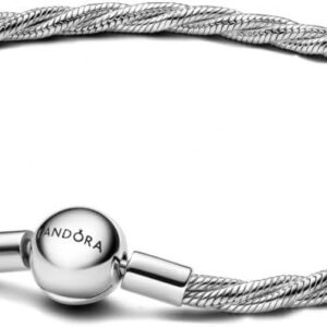 Braccialetto Pandora argento sterling maglie serpente donna-0