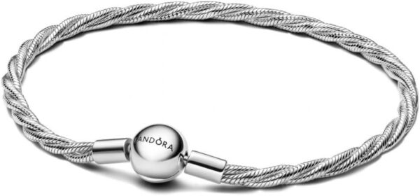 Braccialetto Pandora argento sterling maglie serpente donna-0