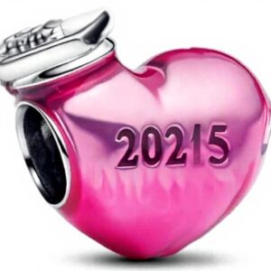 Charm cuore PANDORA argento Sterling 2025 ciondolo laurea