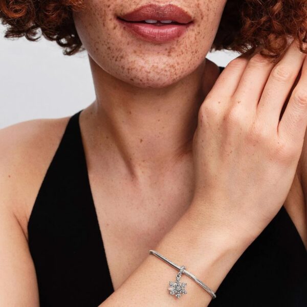 Pandora ciondolo a fiocco donna gioielli regalo elegante-5