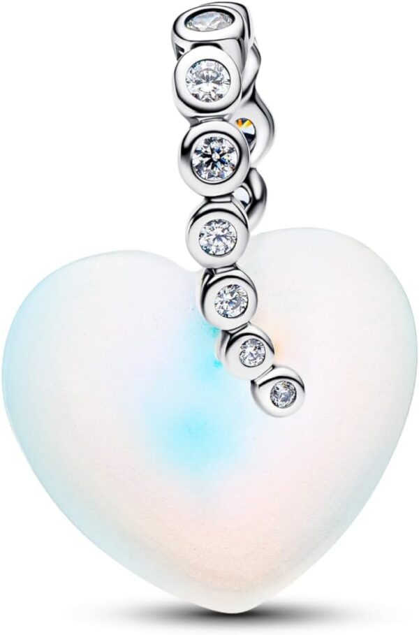 Ciondolo Pandora stella cuore argento zirconi vetro donna-0