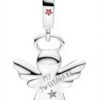 Ciondolo angelo pan di zenzero Pandora argento zirconi
