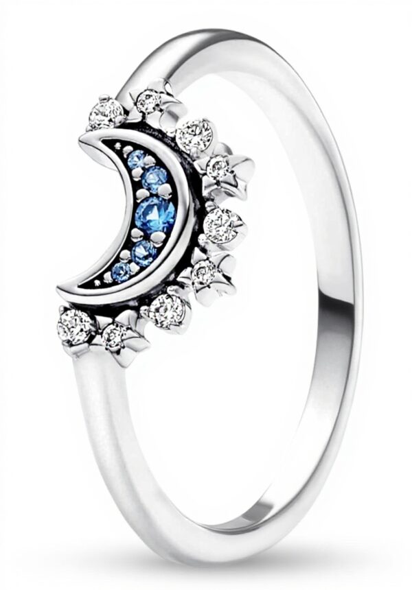 Anello PANDORA luna celeste argento zirconia cubica donna