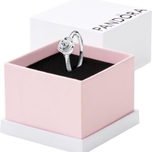 Anello PANDORA rosa argento zirconia cubica donna-0