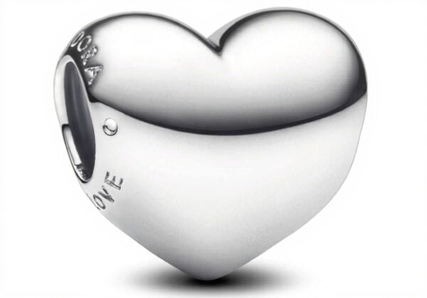 Ciondolo cuore Pandora argento Sterling inciso regalo donna