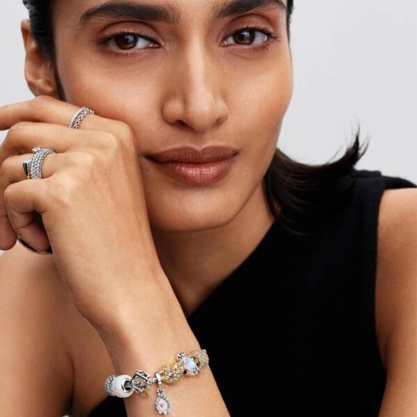 Charm brillante PANDORA argento sterling resina sintetica-5