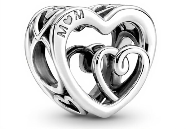 Charm cuori argento sterling PANDORA regalo donna gioielli
