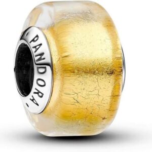Charm vetro Murano PANDORA ciondolo brillante donna-0