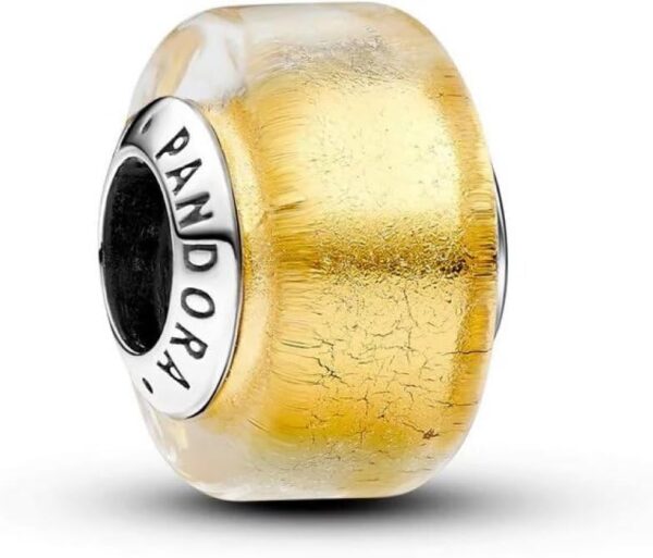 Charm vetro Murano PANDORA ciondolo brillante donna-0