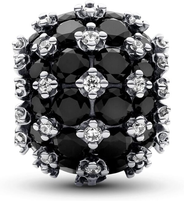 Charm Pandora pavè pietre luminose sfera gioielli donna-1