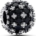 Charm Pandora pavè pietre luminose sfera gioielli donna-0