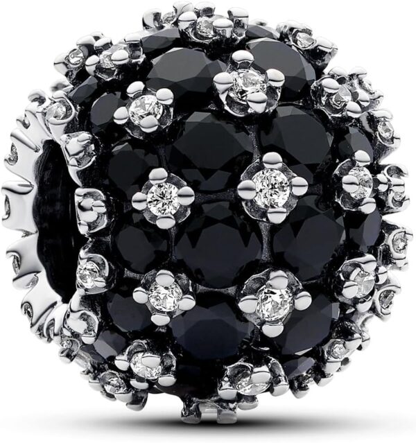 Charm Pandora pavè pietre luminose sfera gioielli donna-0