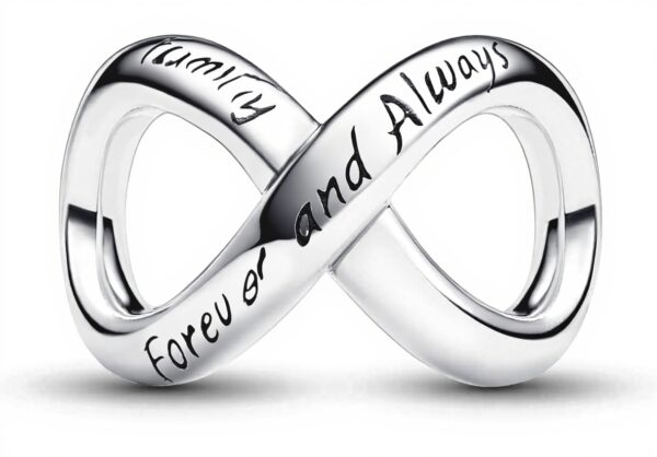 Charm infinito PANDORA argento Sterling ciondolo famiglia