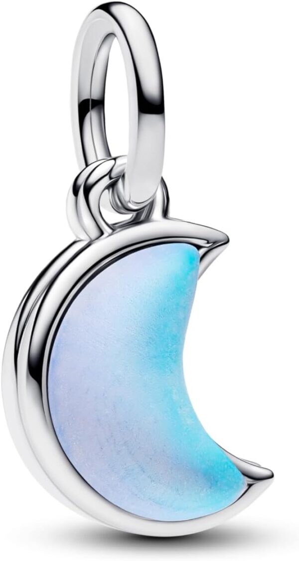 Ciondolo mezzaluna Pandora argento sterling resina donna-0