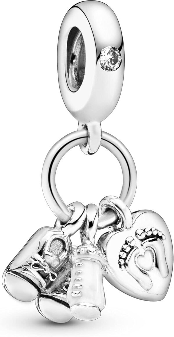 Charm Pandora Argento Sterling Biberon Scarpine Donne-0