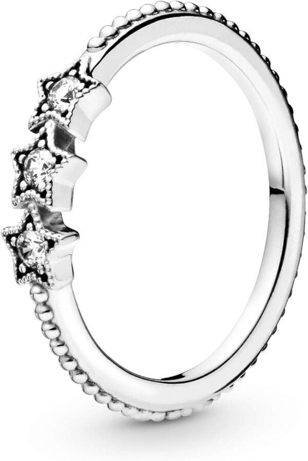 Anello stelle PANDORA argento zirconia cubica donna-0
