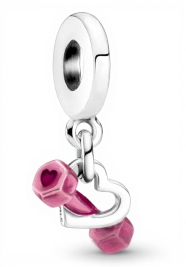 Charm Pandora Passions hobby fitness manubrio rosa donna
