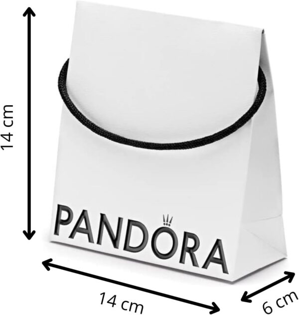 Scatola gioielli PANDORA ecologica elegante bianco regalo-1