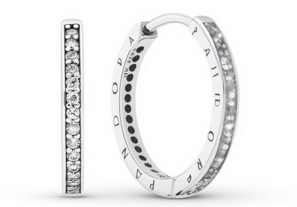 Orecchini PANDORA Signature Argento Zirconia Cubica Donna