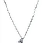 Collana PANDORA mezzaluna argento zirconi donna gioielli