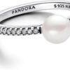 Anello PANDORA perle coltivate zirconia cubica donna-1