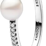 Anello PANDORA perle coltivate zirconia cubica donna-0