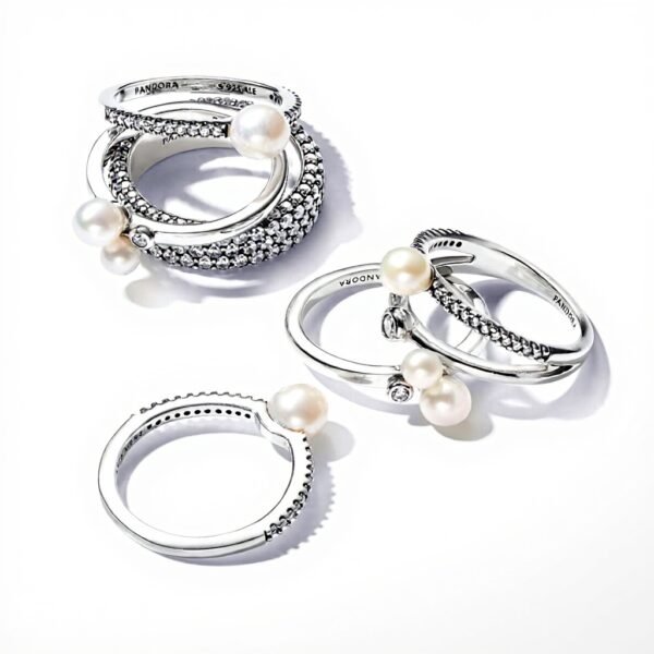 Anello PANDORA perle coltivate zirconia cubica donna