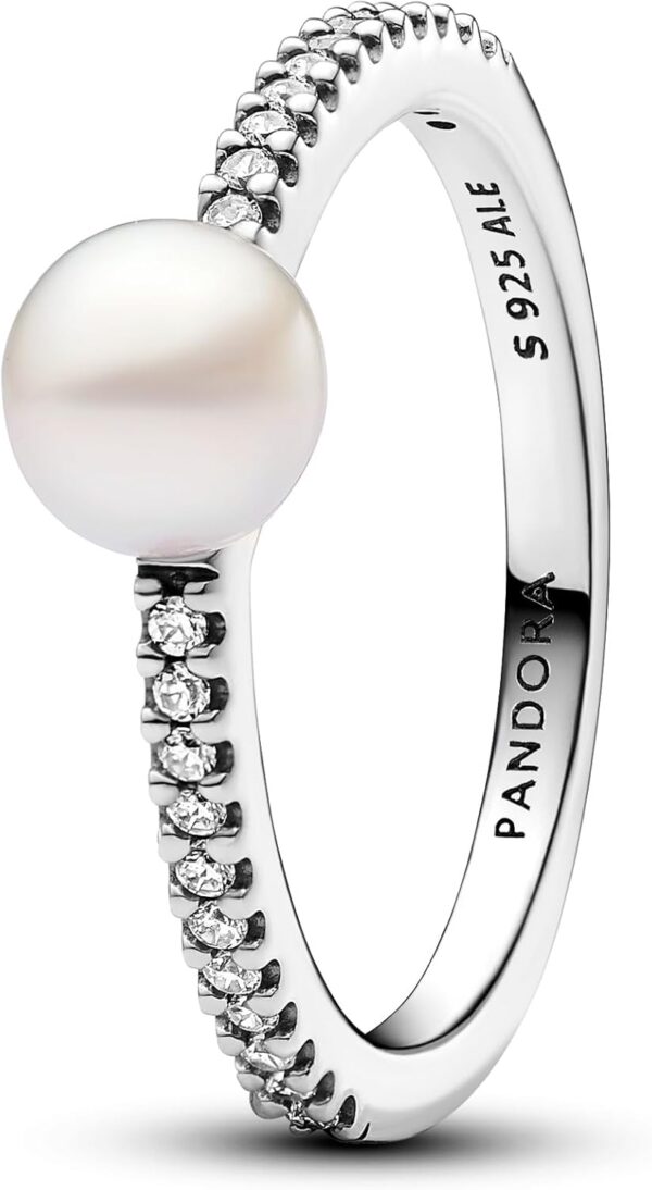 Anello PANDORA perle coltivate zirconia cubica donna-0