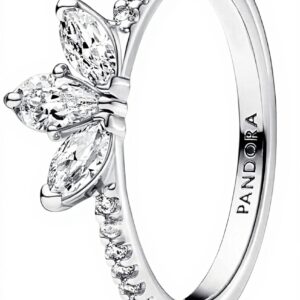 Anello Pandora Herbarium Petali Luminosi Argento Sterling