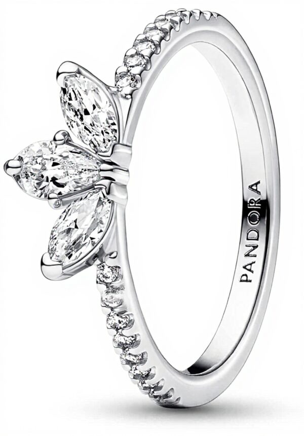 Anello Pandora Herbarium Petali Luminosi Argento Sterling