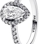 Anello PANDORA argento zirconia goccia donna gioielli-0