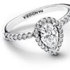 Anello PANDORA argento zirconia goccia donna gioielli