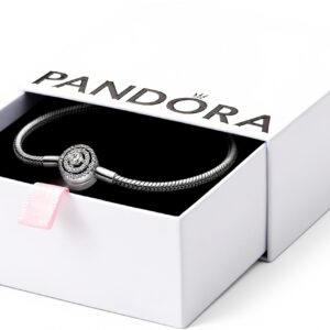 Bracciale Pandora argento zirconia maglia snake donna