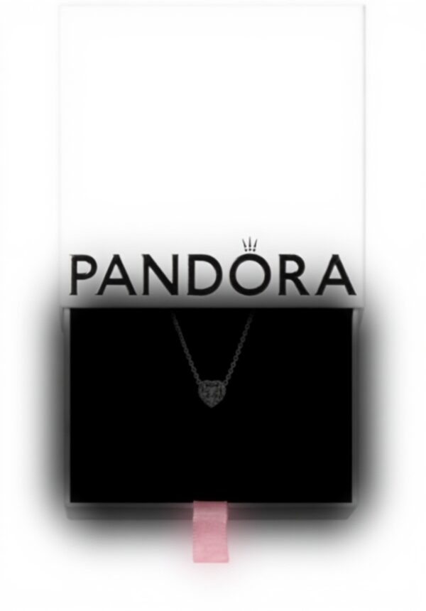 Collana Pandora argento sterling cuore rilievo donna