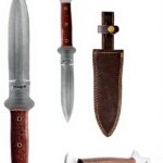 Coltello da caccia Perkins acciaio carbonio lama fissa