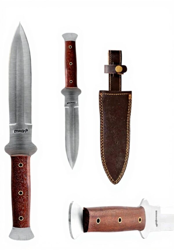 Coltello da caccia Perkins acciaio carbonio lama fissa