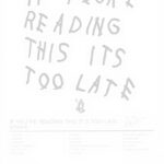Poster su tela Drake If Youre Reading This Its Too Late