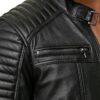Giacca in pelle sintetica uomo Redbridge stile biker vintage-7