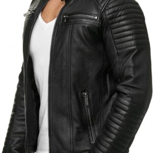 Giacca in pelle sintetica uomo Redbridge stile biker vintage-0