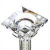 Portacandele cristallo elegante set 2 pezzi 13,5 cm