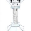 Portacandele cristallo elegante set 2 pezzi 13,5 cm