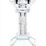 Portacandele cristallo elegante set 2 pezzi 13,5 cm