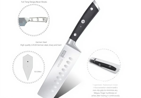 Coltello Nakiri SHAN ZU 16.5cm verdure acciaio inossidabile