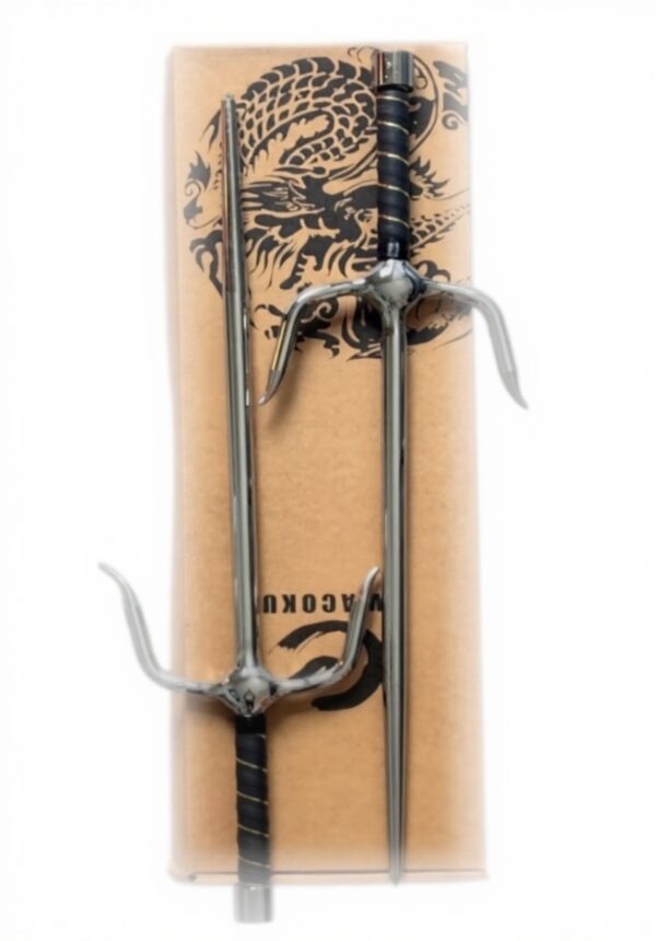 Sai giapponese arti marziali acciaio cromato Generico