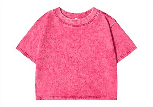 T-shirt cotone vintage Y2k donna scollo rotondo Generic