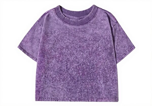 T-shirt cotone vintage Y2k donna scollo rotondo Generic