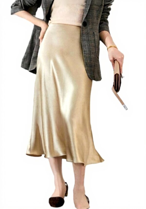 Gonna lunga donna TEidea A-Line vita alta elegante